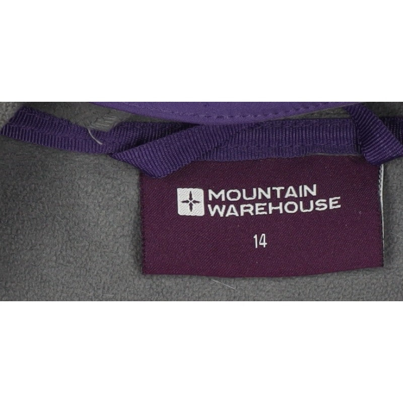 Mountain Warehouse Women’s Purple Grey Ski Jacket Size 14 Hooded