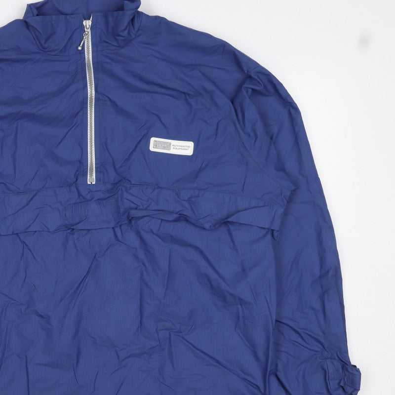 USA Pro Men’s Blue M Anorak Windbreaker 1/4 Zip Lightweight Jacket