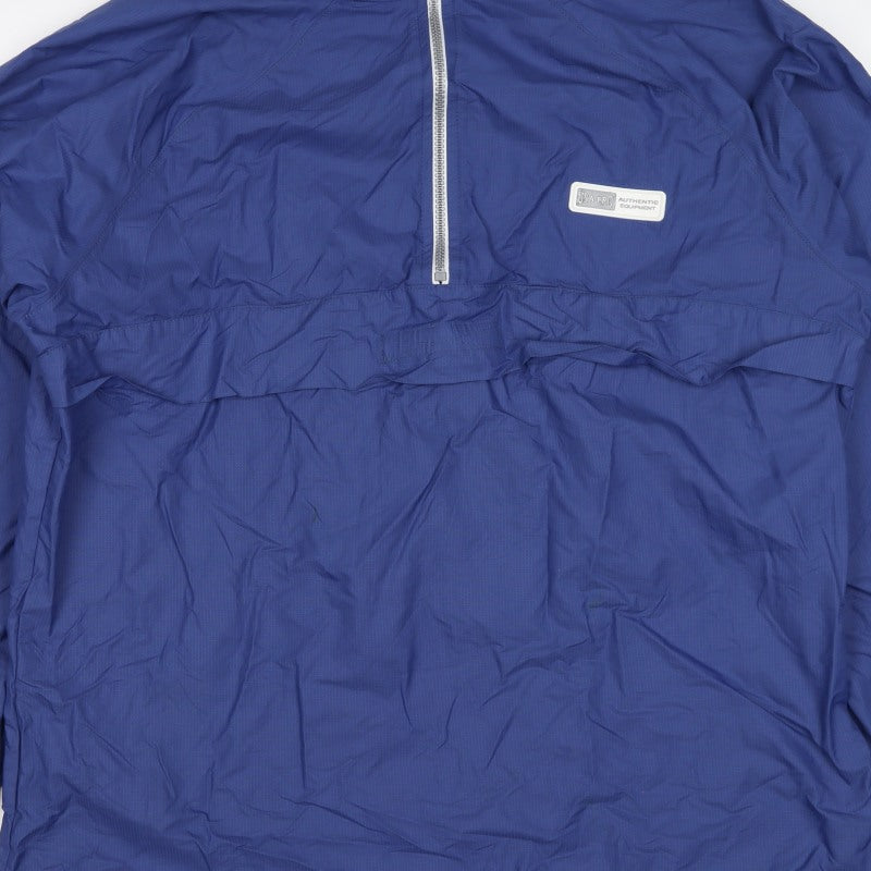 USA Pro Men’s Blue M Anorak Windbreaker 1/4 Zip Lightweight Jacket