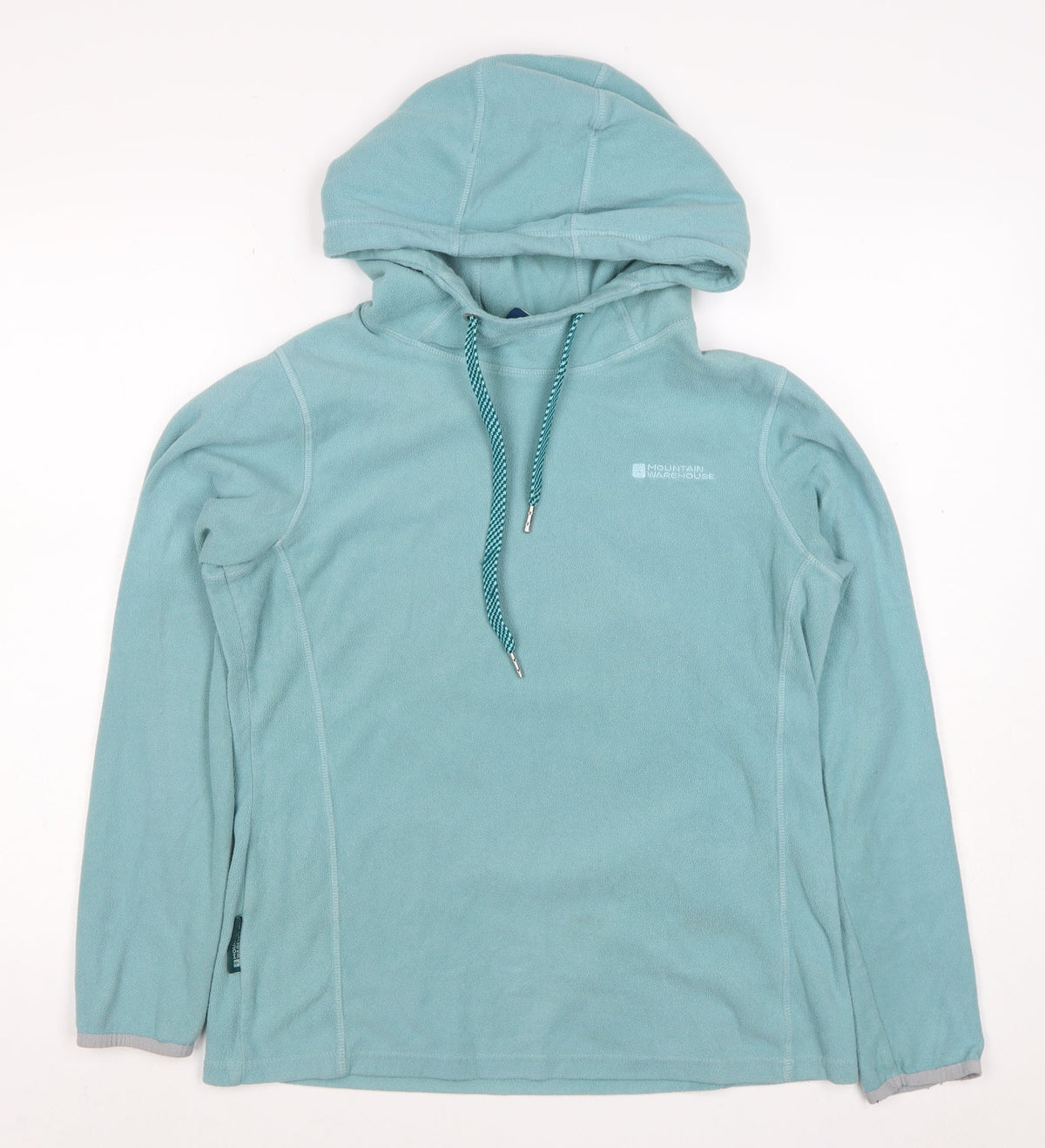 Mountain Warehouse Women's Blue UK 12 Fleece Pullover Hoodie Logo