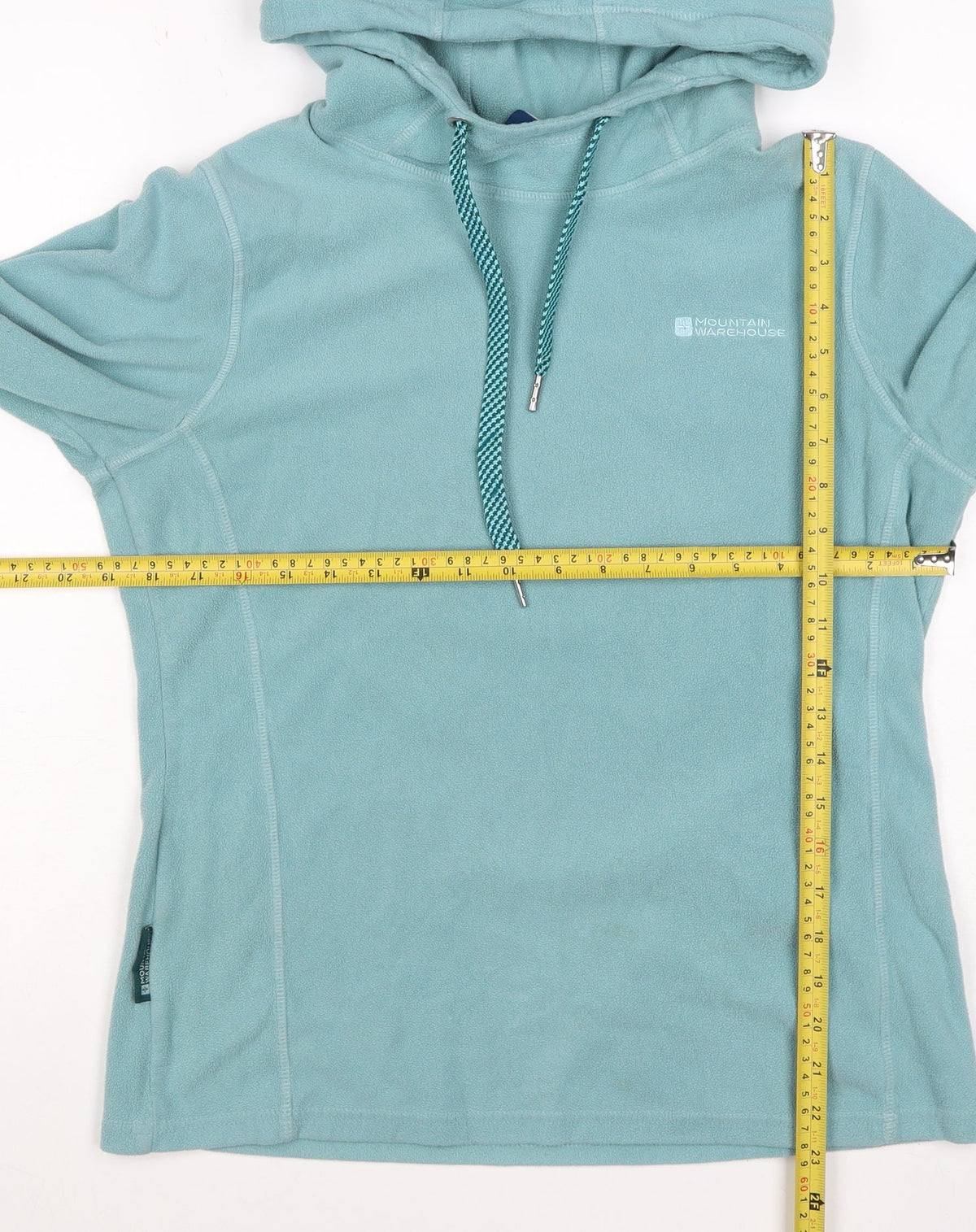 Mountain Warehouse Women's Blue UK 12 Fleece Pullover Hoodie Logo