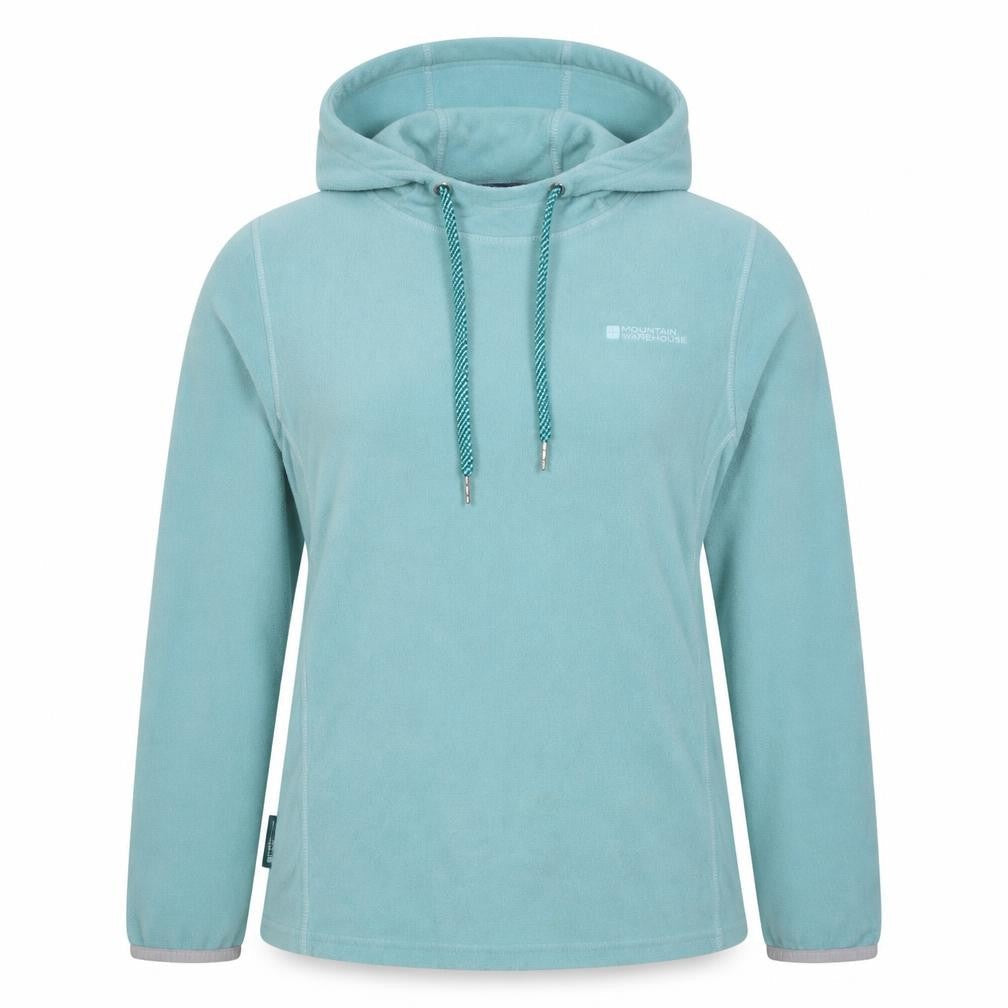 Mountain Warehouse Women's Blue UK 12 Fleece Pullover Hoodie Logo