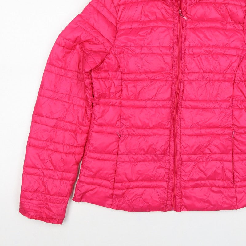 LIXSTAR Girls Pink XL Hooded Quilted Puffer Jacket Full Zip