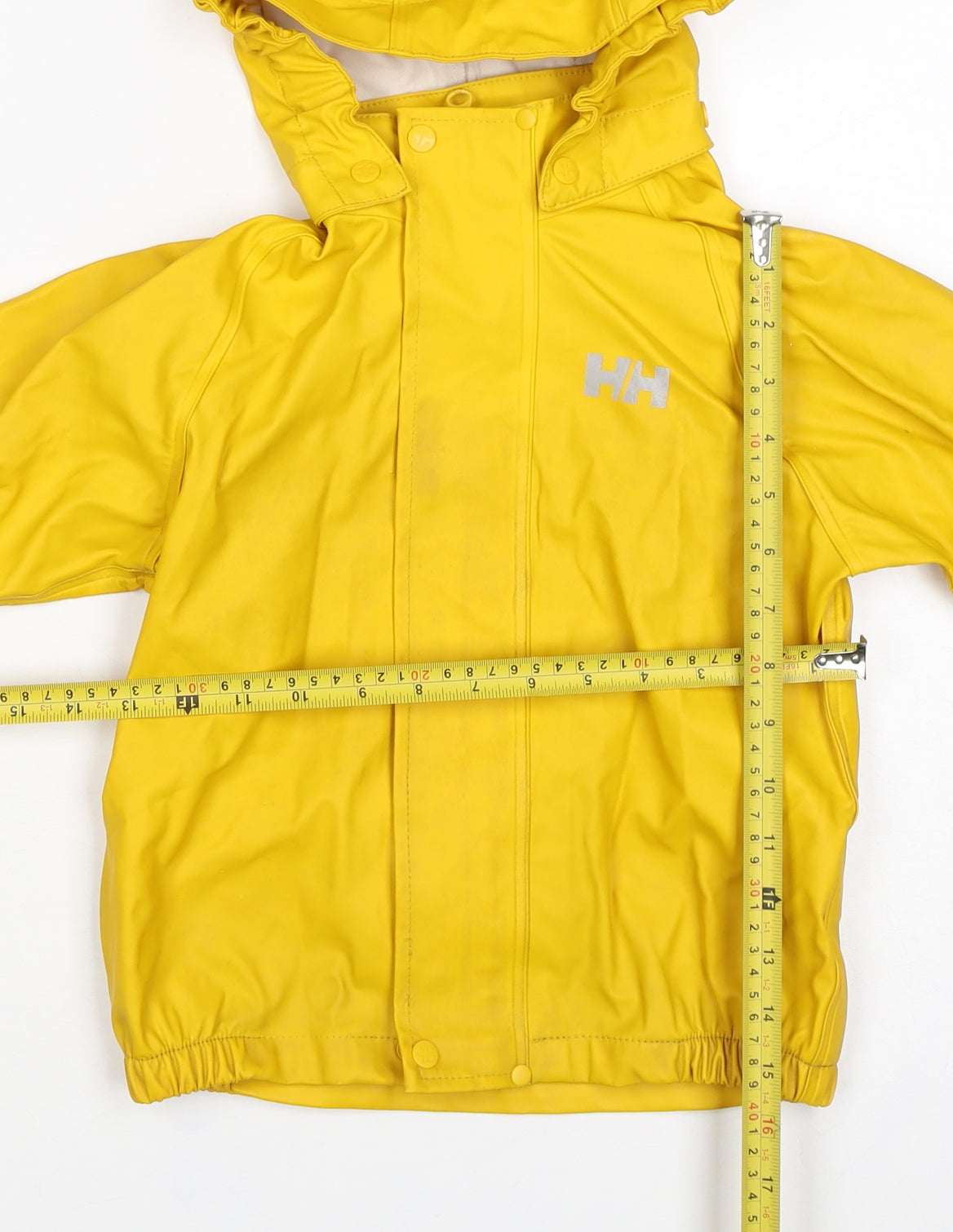 Helly Hansen Unisex Kids Yellow 5 Years Hooded Waterproof Rain Jacket
