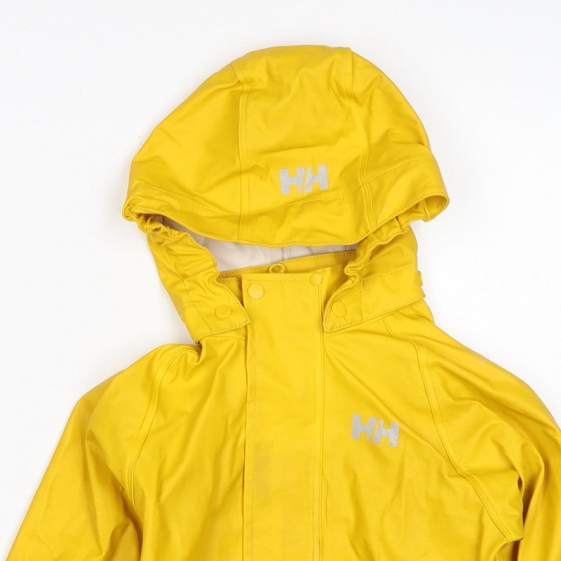 Helly Hansen Unisex Kids Yellow 5 Years Hooded Waterproof Rain Jacket