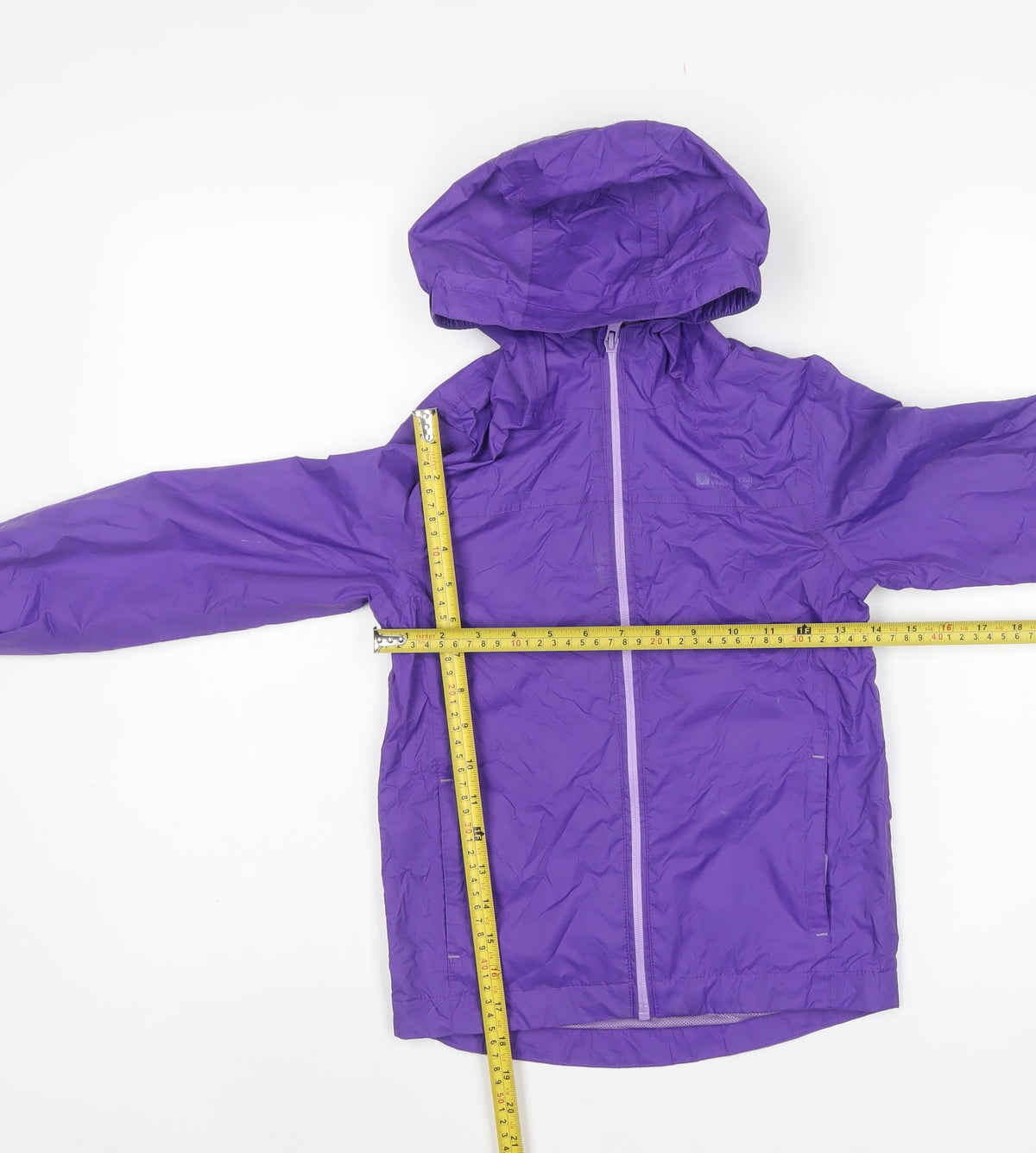 Mountain Warehouse Boys Purple 7-8 Years Waterproof Hooded Rain Jacket