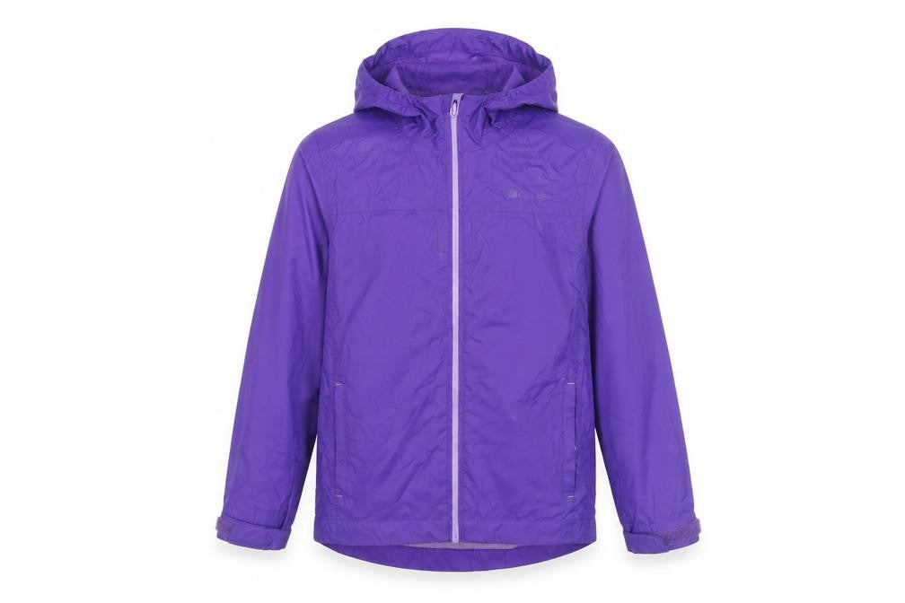 Mountain Warehouse Boys Purple 7-8 Years Waterproof Hooded Rain Jacket