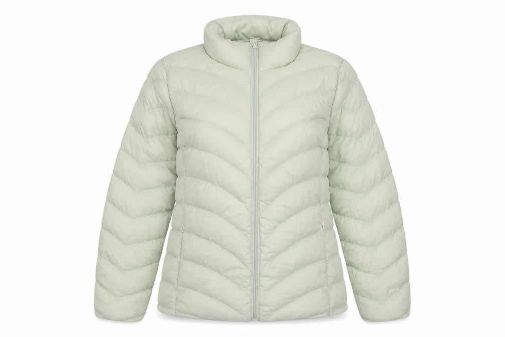 M&S Women’s Light Mint Green UK 12 Quilted Down Puffer Jacket
