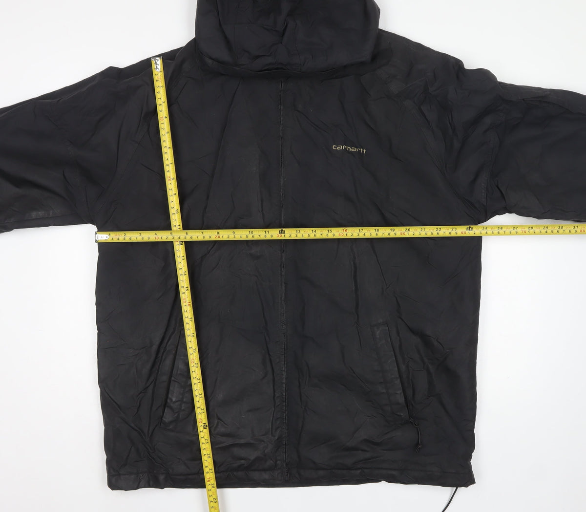 Carhartt Men's Black L Hooded Full Zip Nylon Basic Jacket