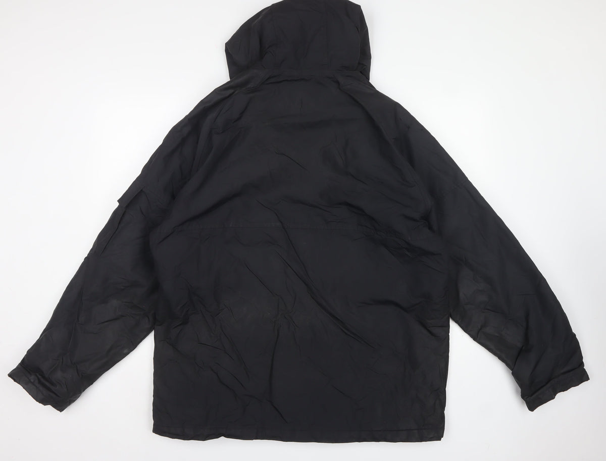 Carhartt Men's Black L Hooded Full Zip Nylon Basic Jacket