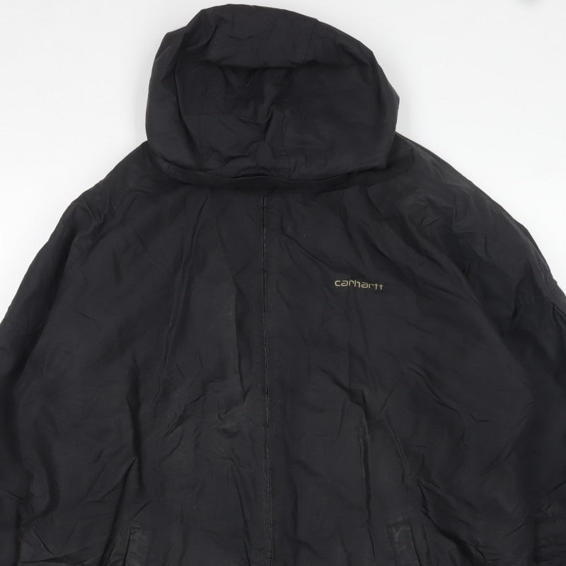 Carhartt Men's Black L Hooded Full Zip Nylon Basic Jacket