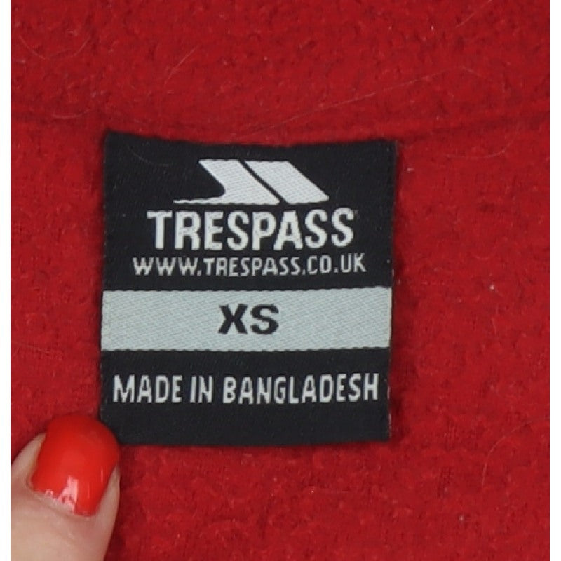 Trespass Women’s Red XS Fleece Full Zip Outdoor Jacket