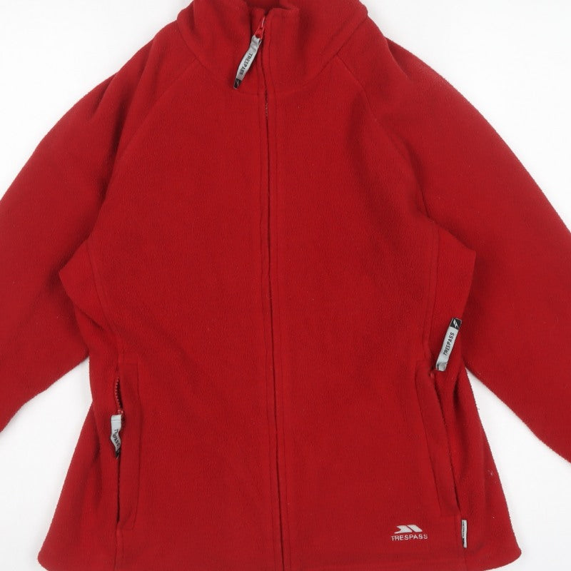 Trespass Women’s Red XS Fleece Full Zip Outdoor Jacket