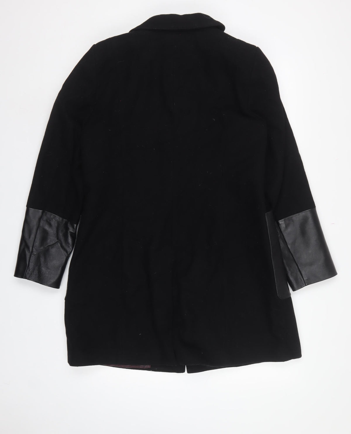 Marks and Spencer Women’s Black UK 14 Long Wool Blend Buckle Overcoat