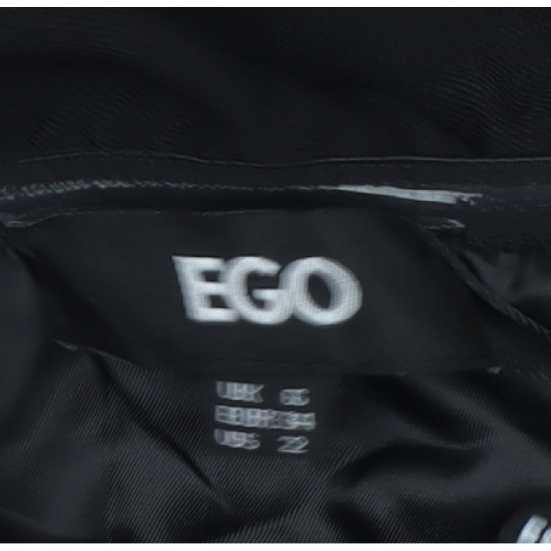 EGO Women’s Black UK 6 Off Shoulder Button Jacket Dress