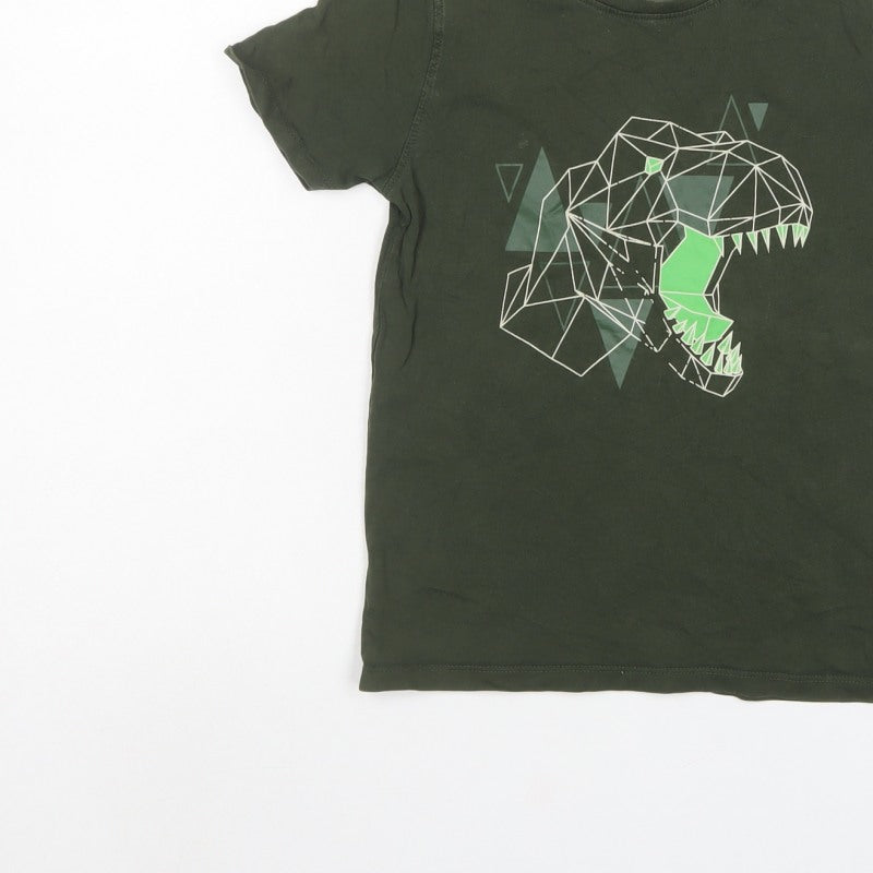 Mountain Warehouse Boys Green 7-8 Years Dinosaur Graphic T-Shirt