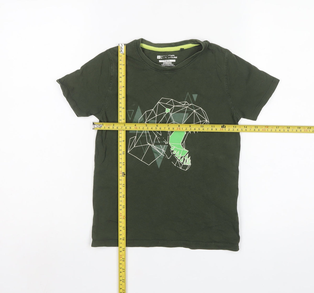 Mountain Warehouse Boys Green 7-8 Years Dinosaur Graphic T-Shirt