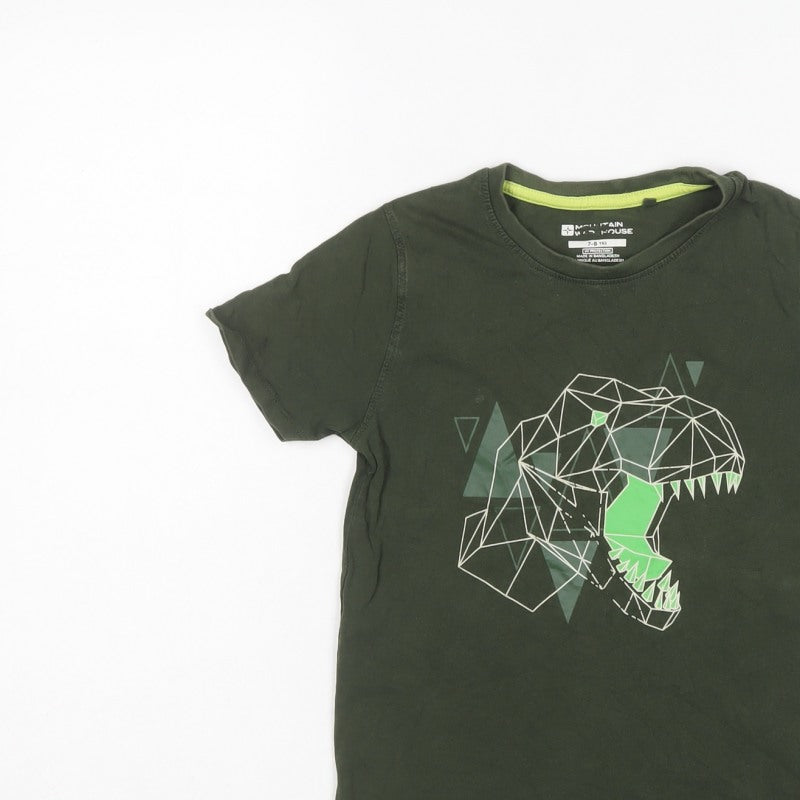 Mountain Warehouse Boys Green 7-8 Years Dinosaur Graphic T-Shirt