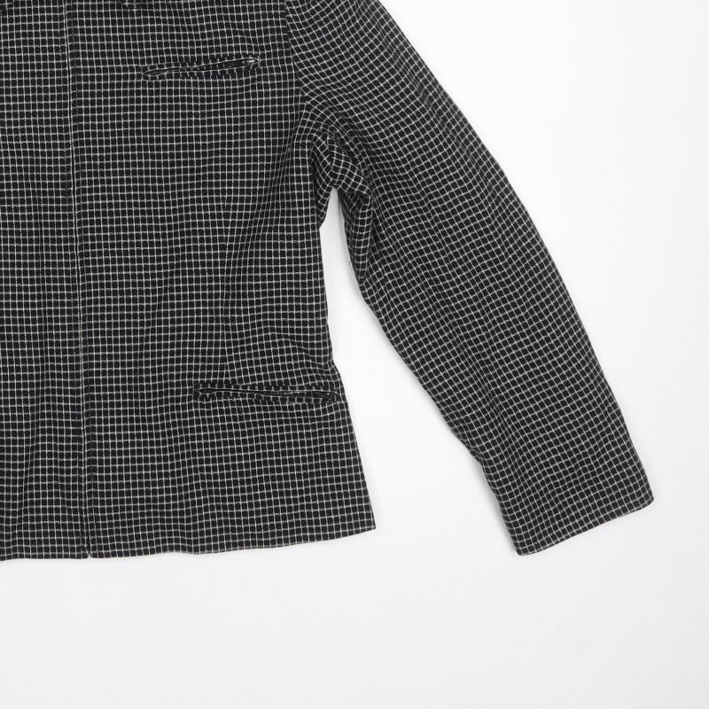 Larry Levine Women’s Black Check Petite Size 12 Blazer Jacket
