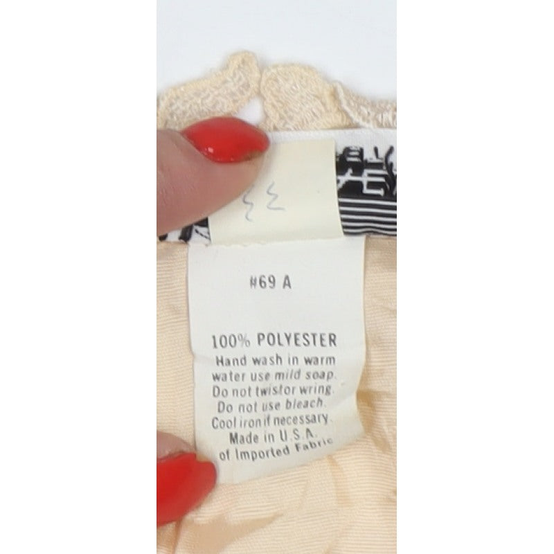 Lisa Michaels Petite Women Beige Lace Jacket UK 12 Floral Formal