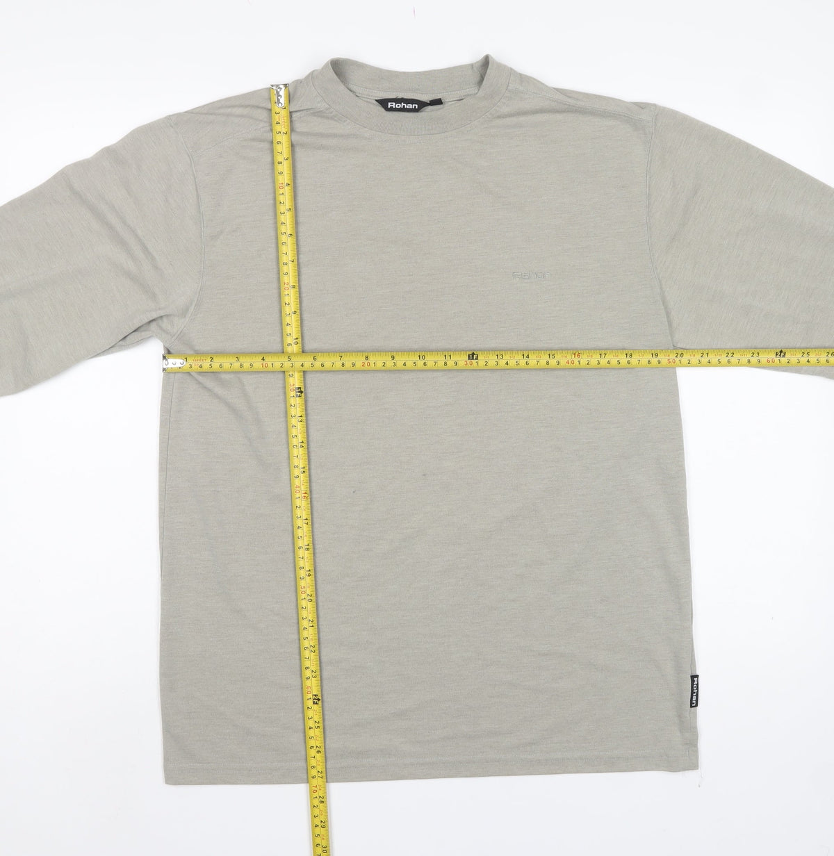 Rohan Men’s Grey M Long Sleeve Crew Neck Logo T-Shirt