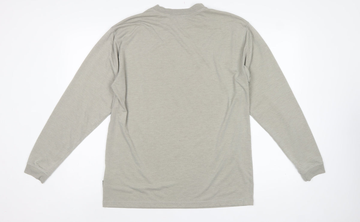 Rohan Men’s Grey M Long Sleeve Crew Neck Logo T-Shirt