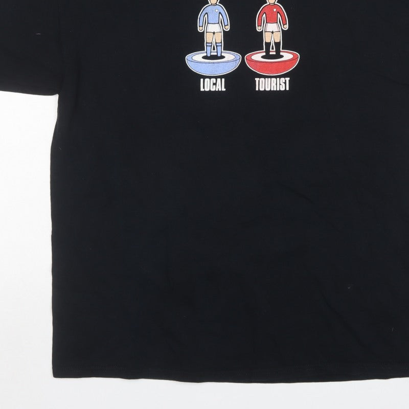 Classic MCFC Men’s Black XL Local Tourist Graphic Print T-Shirt