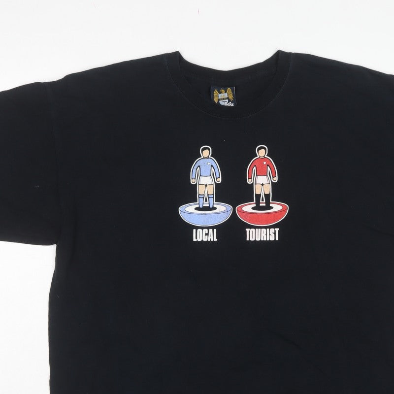 Classic MCFC Men’s Black XL Local Tourist Graphic Print T-Shirt