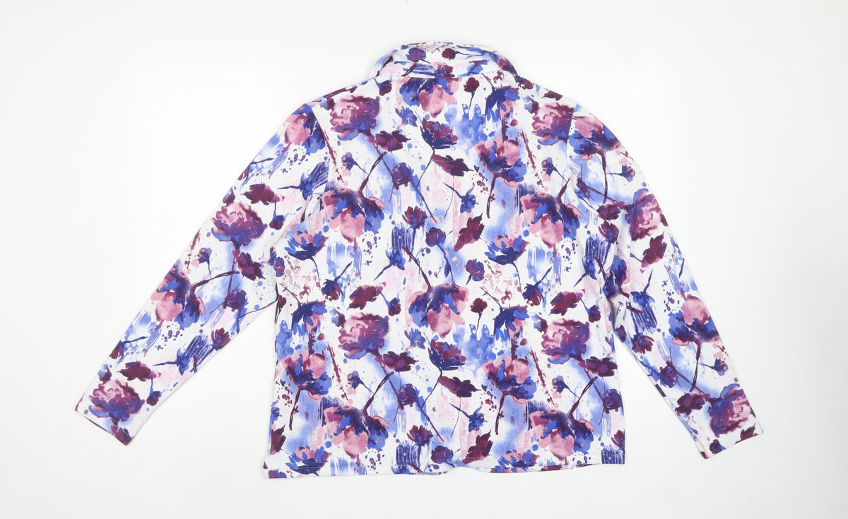 Honor Millburn Women’s Multicoloured Floral Button-Up Blouse UK 14