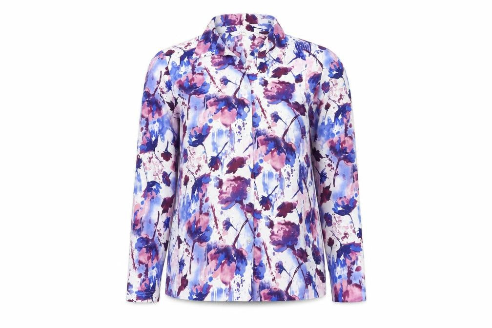 Honor Millburn Women’s Multicoloured Floral Button-Up Blouse UK 14