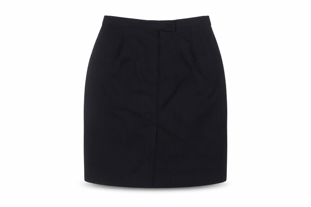 Next Women’s Black Pinstripe Wool Blend Pencil Skirt UK 12