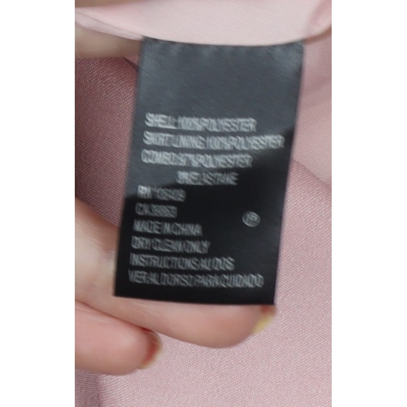 Tahari Women Pink Black UK 6 A-Line Floral Sequin Off Shoulder Dress