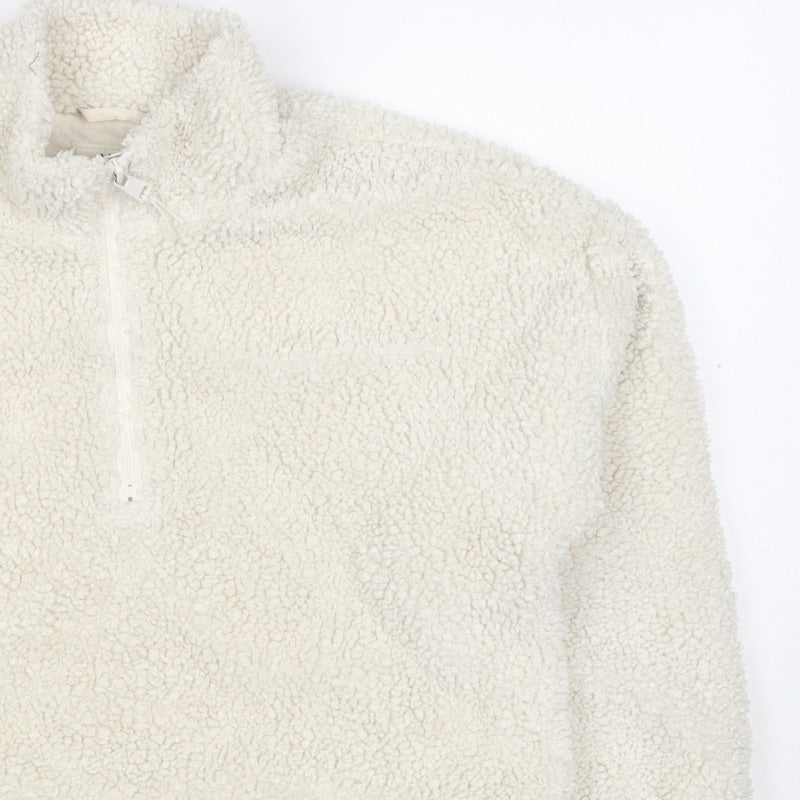 Marks and Spencer Girls Ivory 11-12 Years Teddy 1/4 Zip Sweatshirt