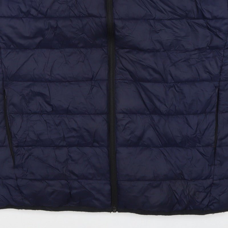 Primark Cares Men's Blue M Puffer Bodywarmer Quilted Zip Gilet