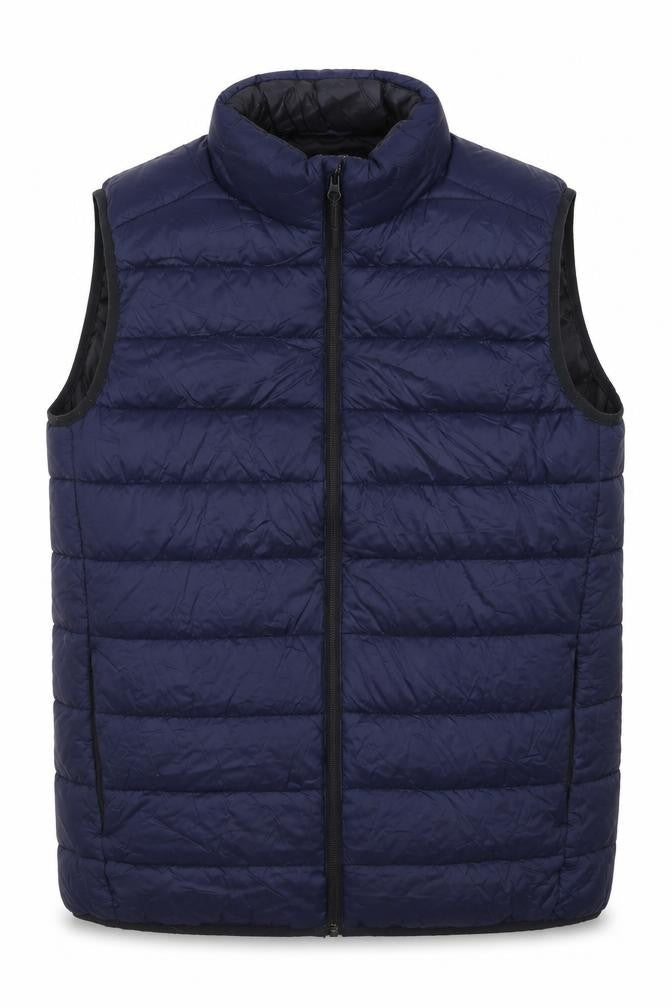 Primark Cares Men's Blue M Puffer Bodywarmer Quilted Zip Gilet