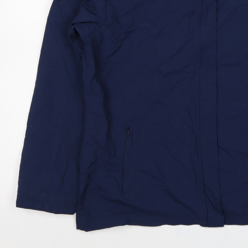 Nike Women's Navy Blue UK 14 Windbreaker Lightweight Full Zip Jacket