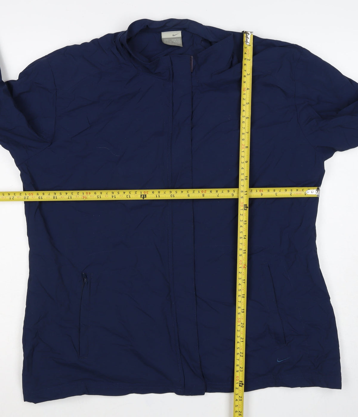 Nike Women's Navy Blue UK 14 Windbreaker Lightweight Full Zip Jacket