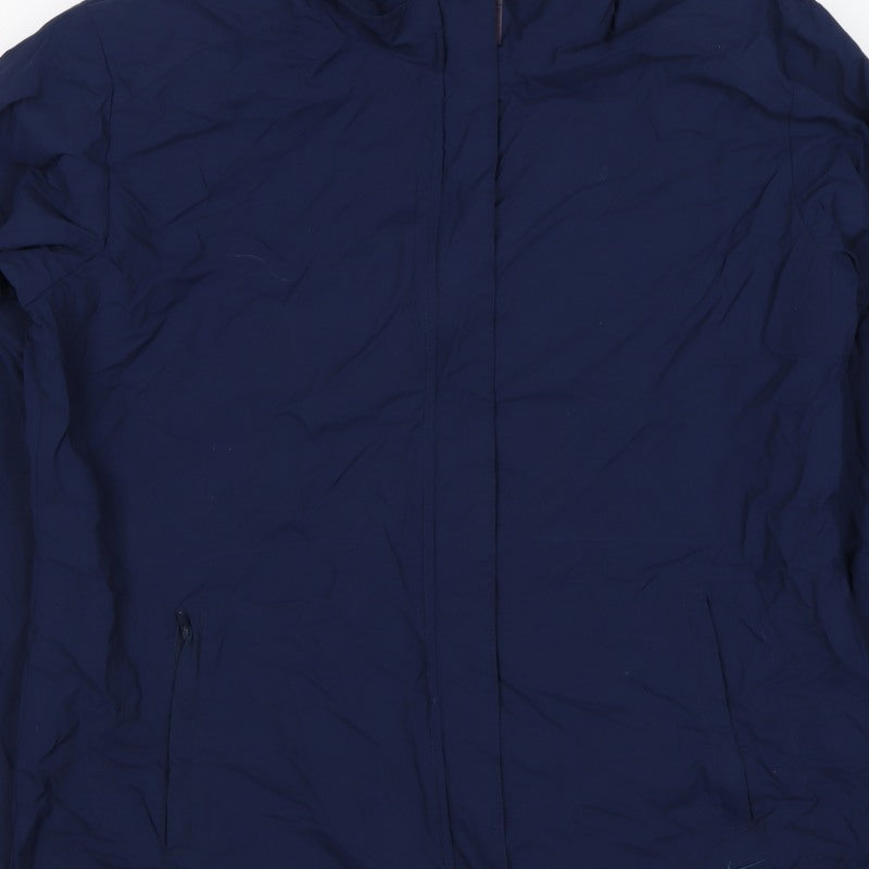 Nike Women's Navy Blue UK 14 Windbreaker Lightweight Full Zip Jacket