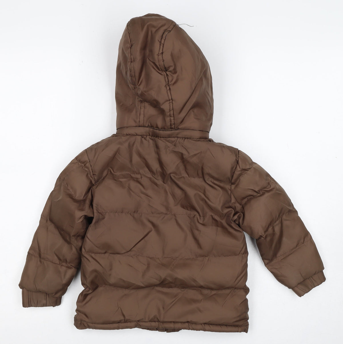 Disney Planes Boys Brown 3 Years Dusty Puffer Hooded Winter Jacket