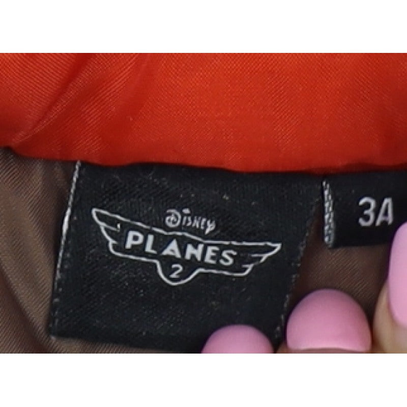 Disney Planes Boys Brown 3 Years Dusty Puffer Hooded Winter Jacket