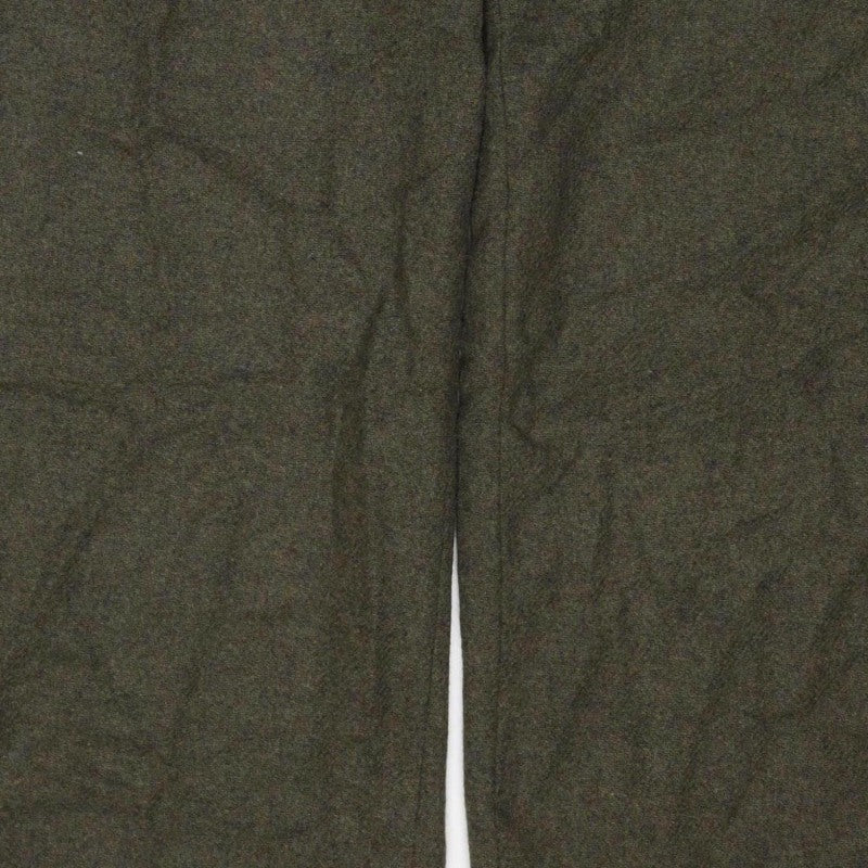 Model Women’s Green M Straight Leg Polyester Viscose Trousers