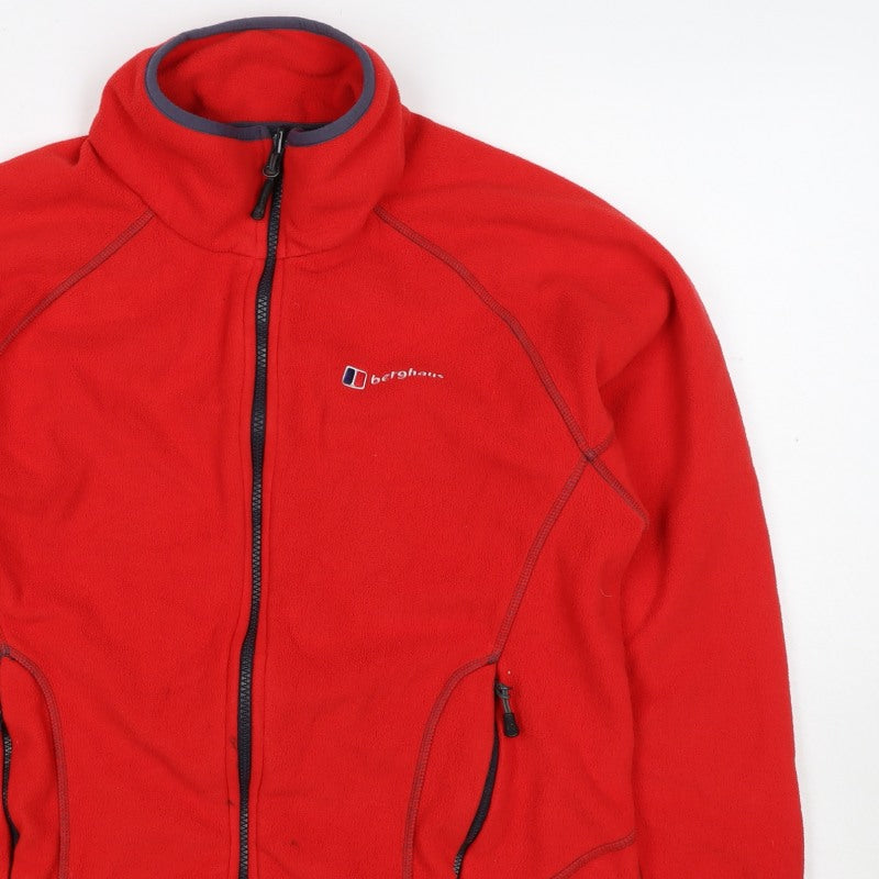 Berghaus Women Red S Full Zip Fleece Jacket Outdoor Pockets