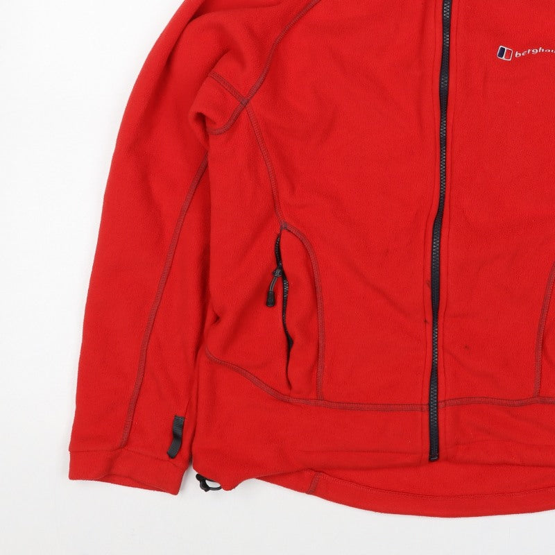 Berghaus Women Red S Full Zip Fleece Jacket Outdoor Pockets