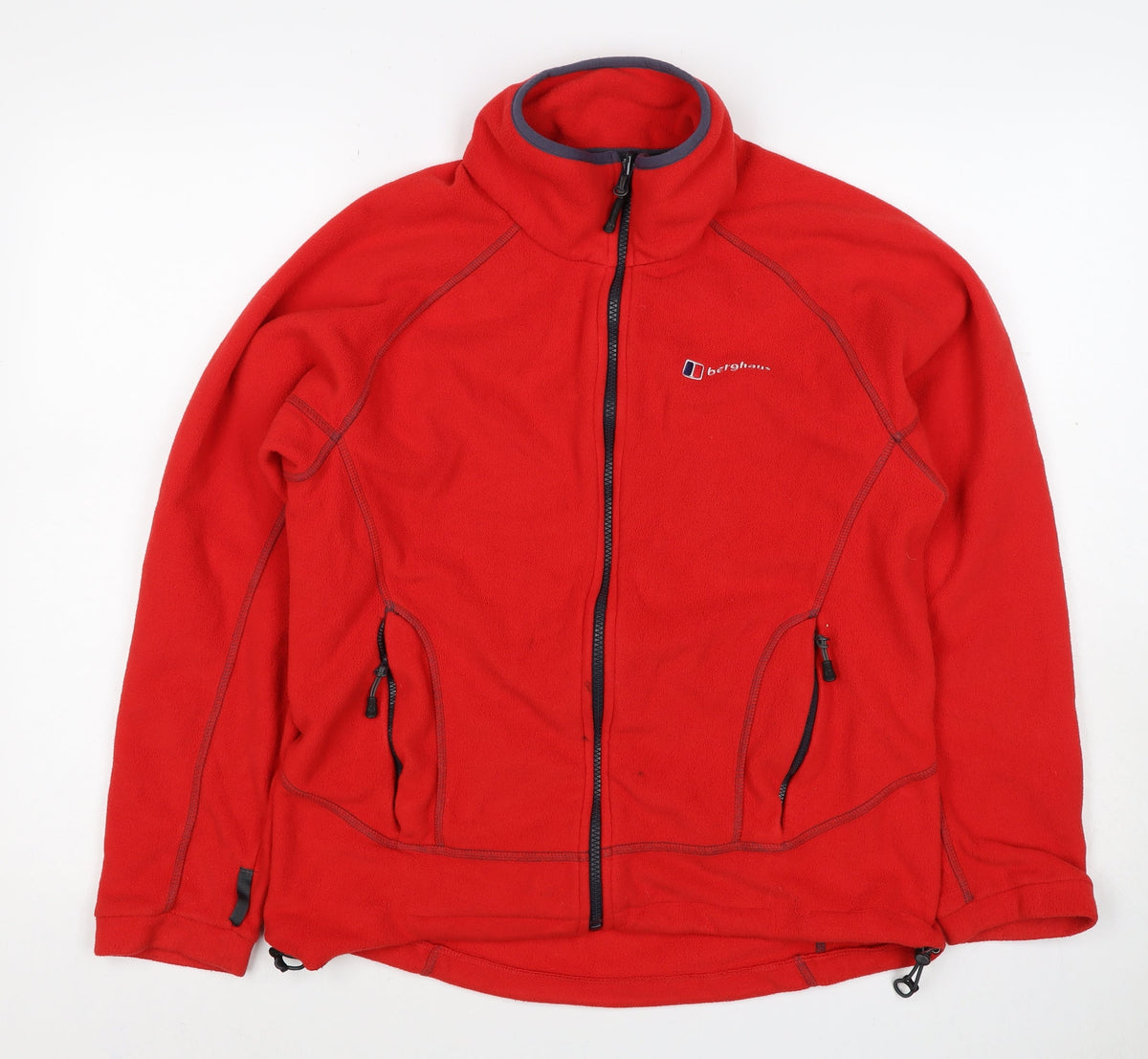 Berghaus Women Red S Full Zip Fleece Jacket Outdoor Pockets