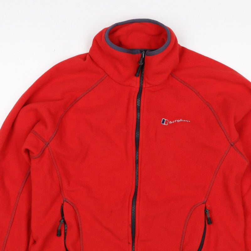 Berghaus Women Red S Full Zip Fleece Jacket Outdoor Pockets