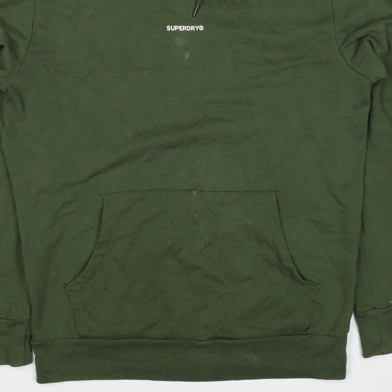 Superdry Men’s Green M Pullover Hooded Logo Sweatshirt Hoodie