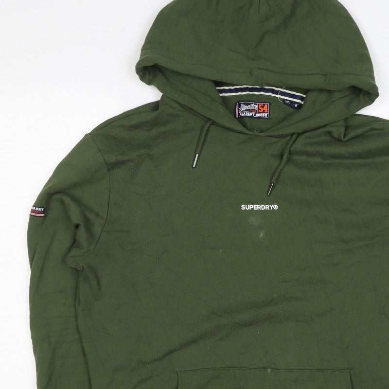 Superdry Men’s Green M Pullover Hooded Logo Sweatshirt Hoodie