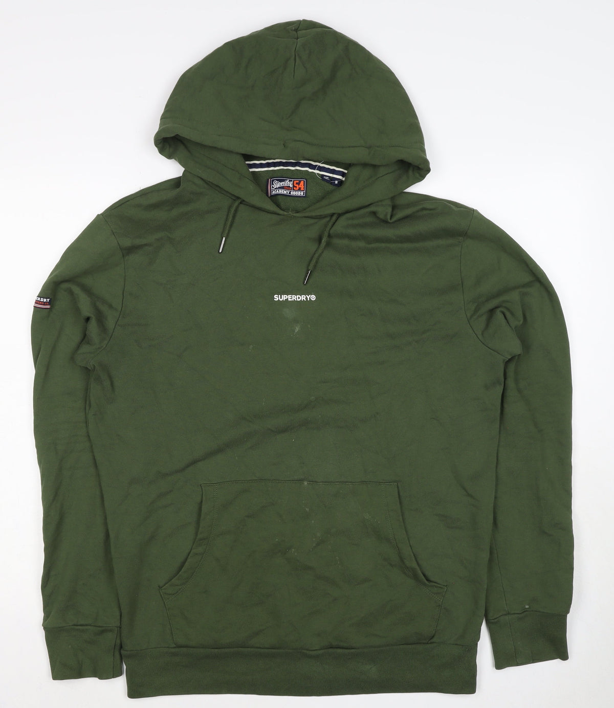 Superdry Men’s Green M Pullover Hooded Logo Sweatshirt Hoodie