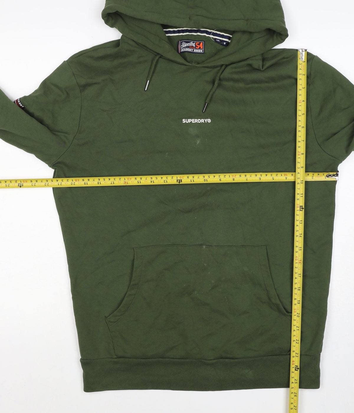 Superdry Men’s Green M Pullover Hooded Logo Sweatshirt Hoodie