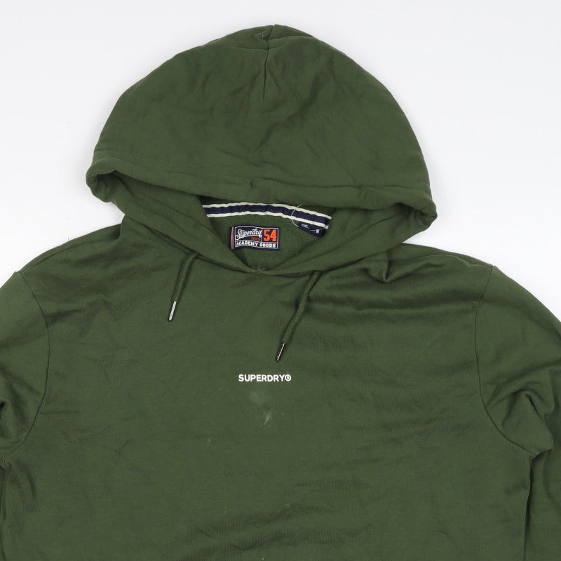 Superdry Men’s Green M Pullover Hooded Logo Sweatshirt Hoodie